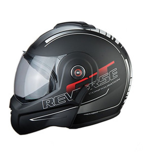 Casco moto flip-up bhr 807 reverse cool nero