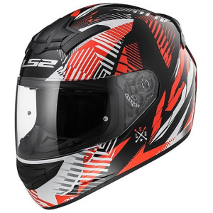 Casco moto integrale ls2 ff352 infinite nero rosso
