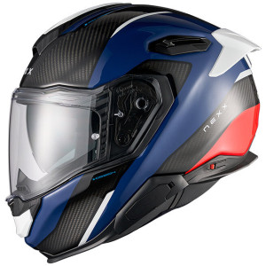 Casco Moto integrale Nexx X.TR Rush Blu Rosso taglia L