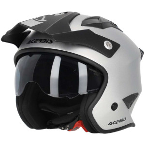 Casco Moto Jet Acerbis ARIA METALLIC Silver taglia S
