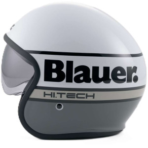 Casco Moto Jet Blauer Pilot 4.0 Bianco Grigio taglia L