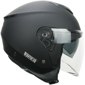 Casco moto jet cgm 125a viper mono nero opaco