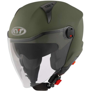 Casco Moto Jet KYT D-CITY PLAIN Verde Militare taglia M