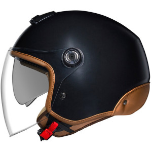 Casco Moto Jet Nexx Y.10 SUNNY Nero Camel Opaco taglia S
