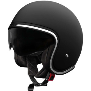 Casco Moto jet Stormer AURA Solid Nero Opaco taglia S