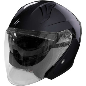 Casco Moto Jet Stormer RUN Nero Perla taglia XS