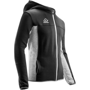 Felpa con cappuccio acerbis belatrix nero grigio