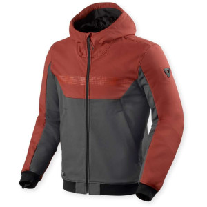 Felpa con Cappuccio Rev'it Parabolica 2 Rosso taglia 3XL