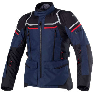 Giacca Moto Clover OUTLAND 2 WP Blu Rosso Nero taglia XL