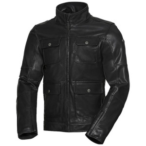 Giacca moto in pelle ixs classic ld nick nero
