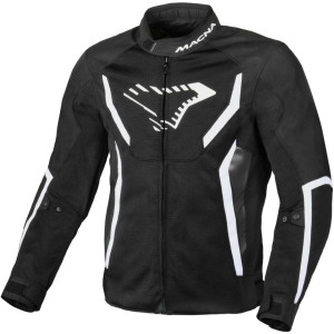 Giacca Moto Softshell Macna Grisco Nero Bianco taglia XL