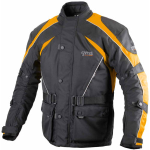 Giacca moto touring gms twister nero arancio