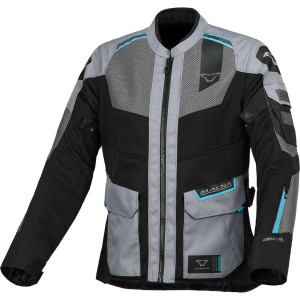 Giubbotto Moto Donna Macna Travelair Grigio / Blu taglia S