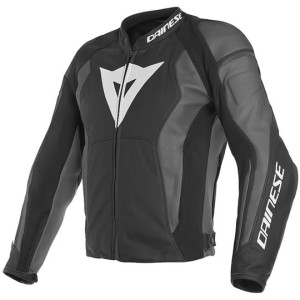 Giubbotto moto in pelle dainese nexus nero ebony