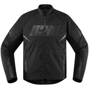 Giubbotto moto in tessuto icon hooligan nero