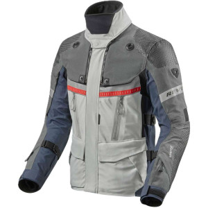 Giubbotto Moto Rev'it Dominator 3 GTX Argento Blu taglia 3XL