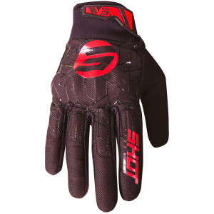 Guanti moto Cross Enduro Shot Spider Rosso taglia 12