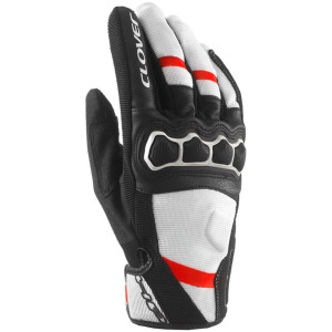 Guanti Moto Estivi Clover AIRTOUCH 2 Bianco Rosso taglia S