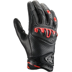 Guanti Moto Ixon MIRAGE LEATHER Nero Rosso taglia S