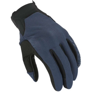 Guanti Moto Macna Obtain leather Blu Nero taglia 2XL