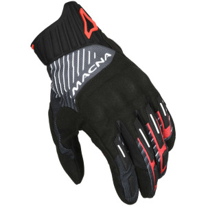 Guanti Moto Macna Octar 2.0 Nero Rosso Bianco taglia L