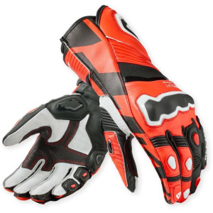 Guanti Moto Rev'it Jerez 4 Rosso neon Nero taglia L