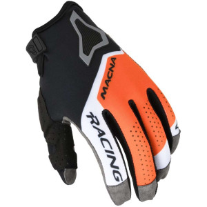 Guanti Motocross Macna Heat-1 Nero Arancio Bianco taglia S
