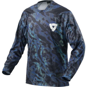 Maglie Moto Rev'it Emulsion Blu Nero taglia 2XL