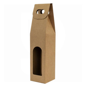 Polsinelli Coffret beige pour 1 bouteille (10 pcs)