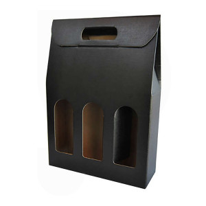 Polsinelli Coffret noir pour 3 bouteilles (30 pcs)