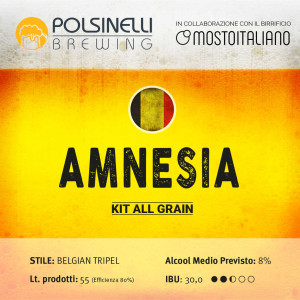 Polsinelli Kit all grain Amnesia pour 55 L - Belgian Tripel