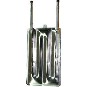 Polsinelli Plaque refroidissante en acier inoxydable 270 x 600