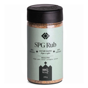 BBQ King SPG Rub (230 g) - Sel, Poivre et Ail pour BBQ