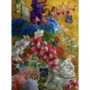 SunsOut Nene Thomas - Gilded Cats and Flowers