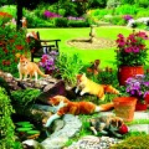 SunsOut Pièces XXL - Pêcheurs du jardin