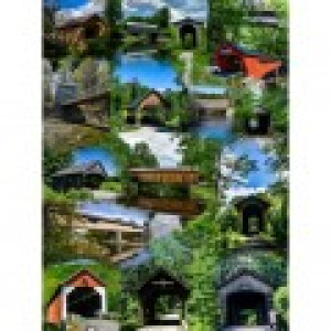 SunsOut Ponts Couverts de Nouvelle-Angleterre