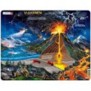 Larsen Puzzle Cadre - Vulkanen (en Hollandais)