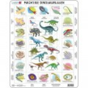 Larsen Puzzle Cadre - Dinosaures (en Hollandais)