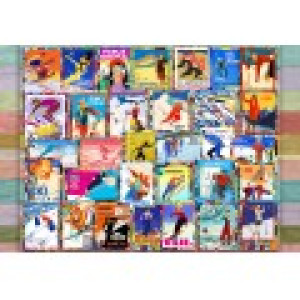 Grafika Ski Stamp Posters
