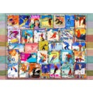 Grafika Ski Stamp Posters