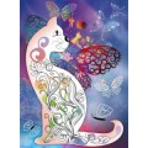 Grafika Le Chat et les Papillons