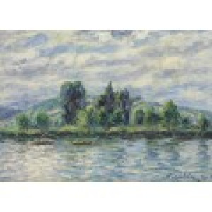 Grafika Francis Picabia - Bords de l'Yonne, Effet de Soleil, 1906