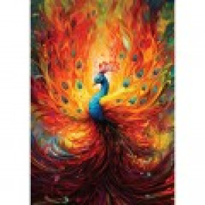 ART Puzzle Paon Multicolore