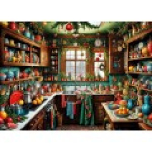 Bluebird Puzzle Cuisine Rustique de Noël
