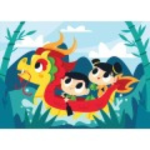 Bluebird Puzzle Le Bateau Dragon
