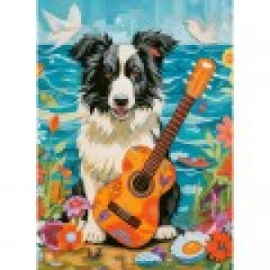 Castorland Chien, Guitare et Mer