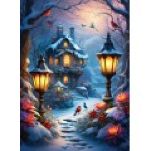 Alipson Puzzle Enchanted Wintery Scene