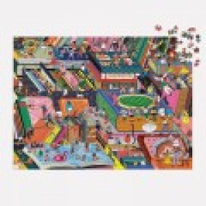 Galison Quartier Roman - Puzzle Étincellant de 1000 Pièces