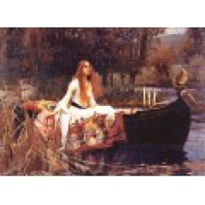 Eurographics Waterhouse : The Lady of Shalott, 1888