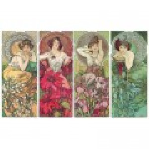 Puzzle Michèle Wilson Puzzle en Bois Découpé à la Main - Les Pierres Précieuses - Mucha